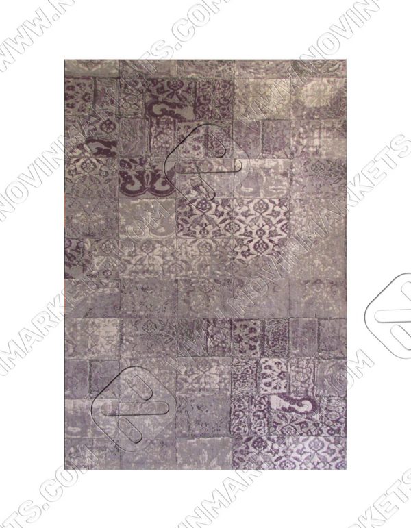 فرش نقش کهن کلکسیون کالرفول بنفش کد 1416