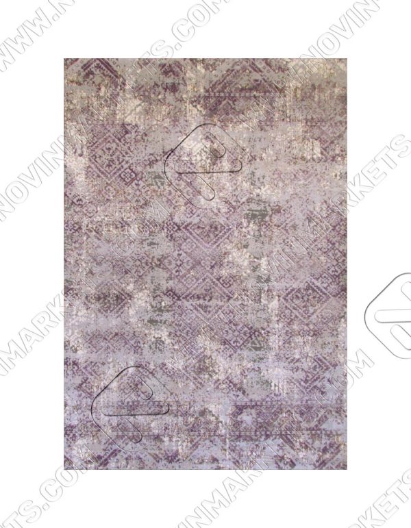 فرش نقش کهن کلکسیون کالرفول بنفش کد 1418