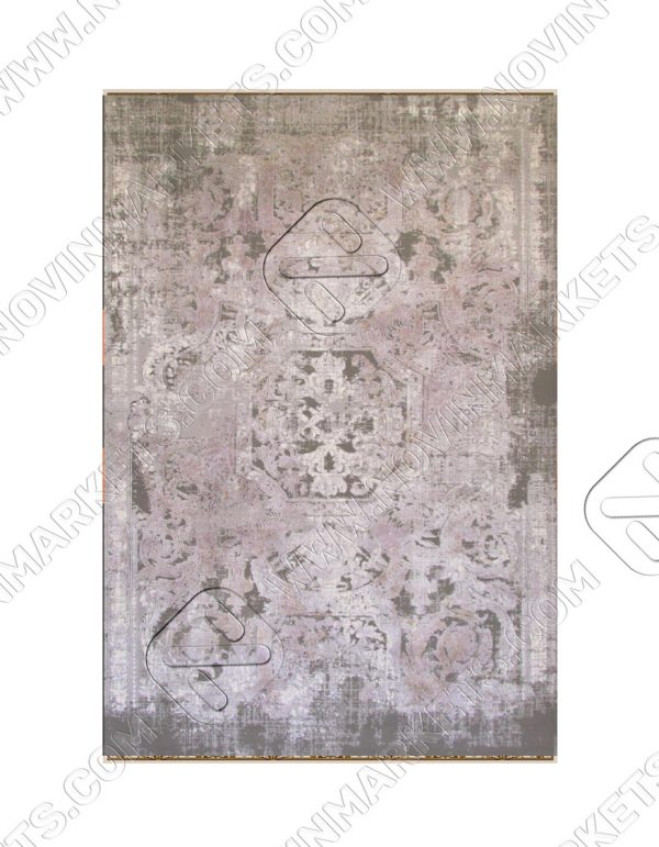 فرش نقش کهن طرح فرانسوی کلکسیون کالرفول بنفش کد 1434