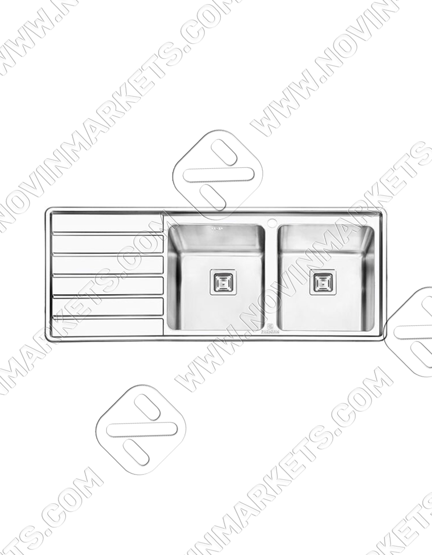 سینک-پرنیان-استیل-۱۲۱۴-۶۰۰x404 سینک توکار پرنیان استیل مدل PS 1215