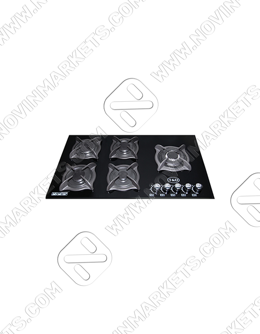 TD145S2 اجاق گاز شیشه ای ۵ شعله تی اندی مدل TD 145S2