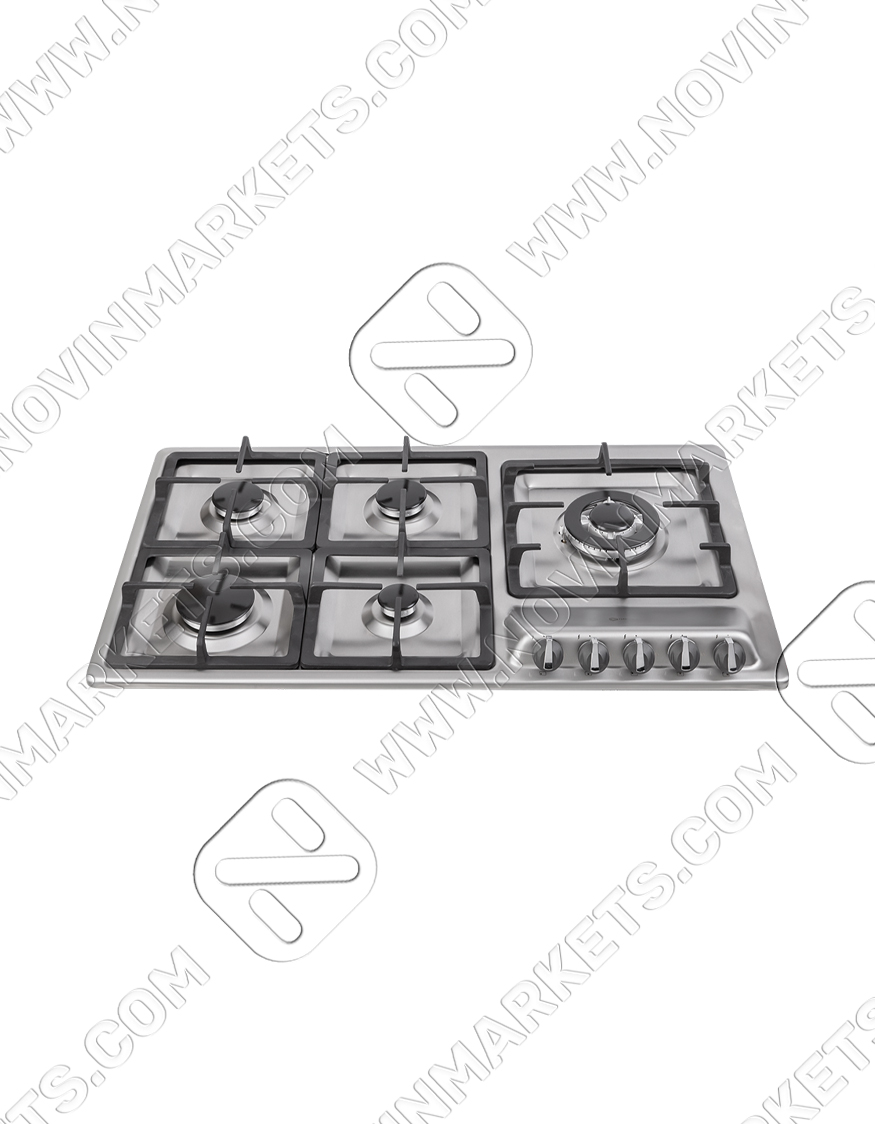 اجاق گاز استیل ۵ شعله درسا مدل رایان DG2208-5R - تصویر 2