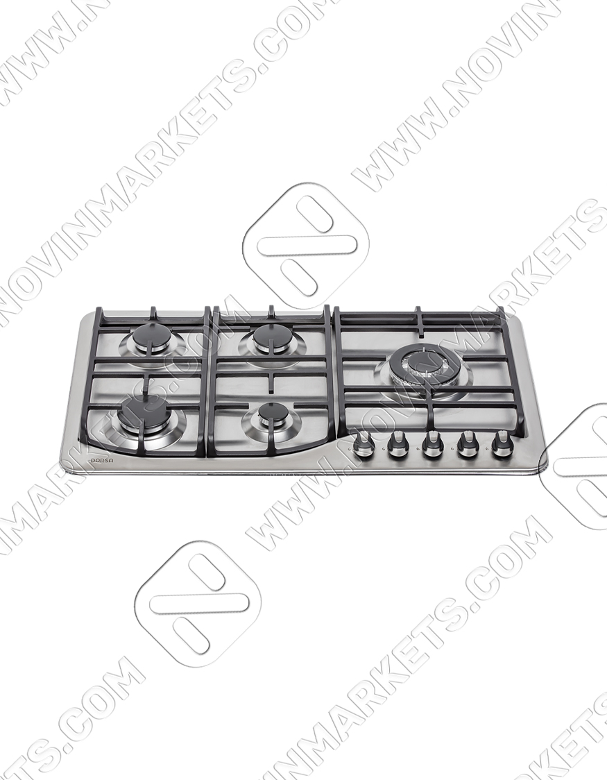 اجاق گاز استیل ۵ شعله درسا مدل هانیا DG2202-5R - تصویر 2