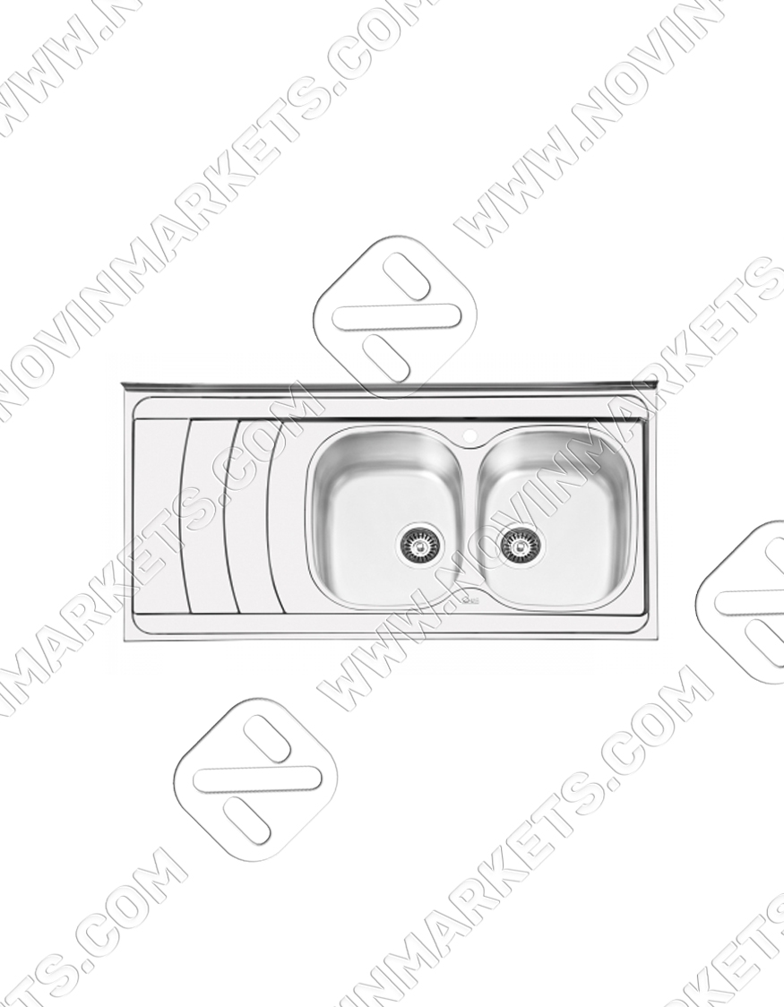 ۱۰۴۴ سینک روکار ایلیا استیل مدل ۱۰۴۴