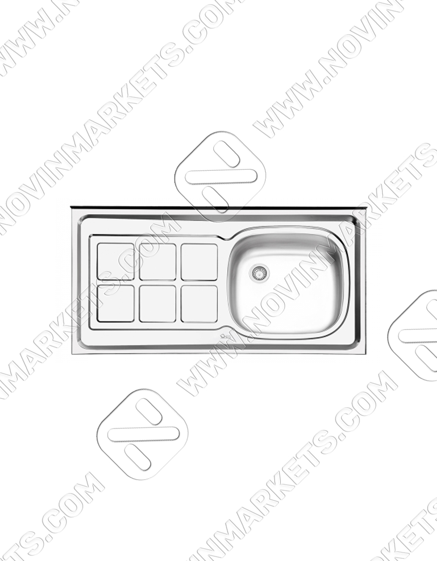 ۱۲۲ سینک روکار ایلیا استیل مدل ۱۲۲
