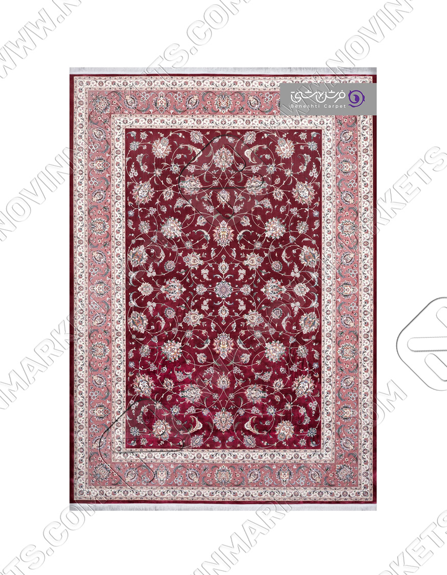 فرش بهشتی کلکسیون آیتان کد T08 ارغوانی