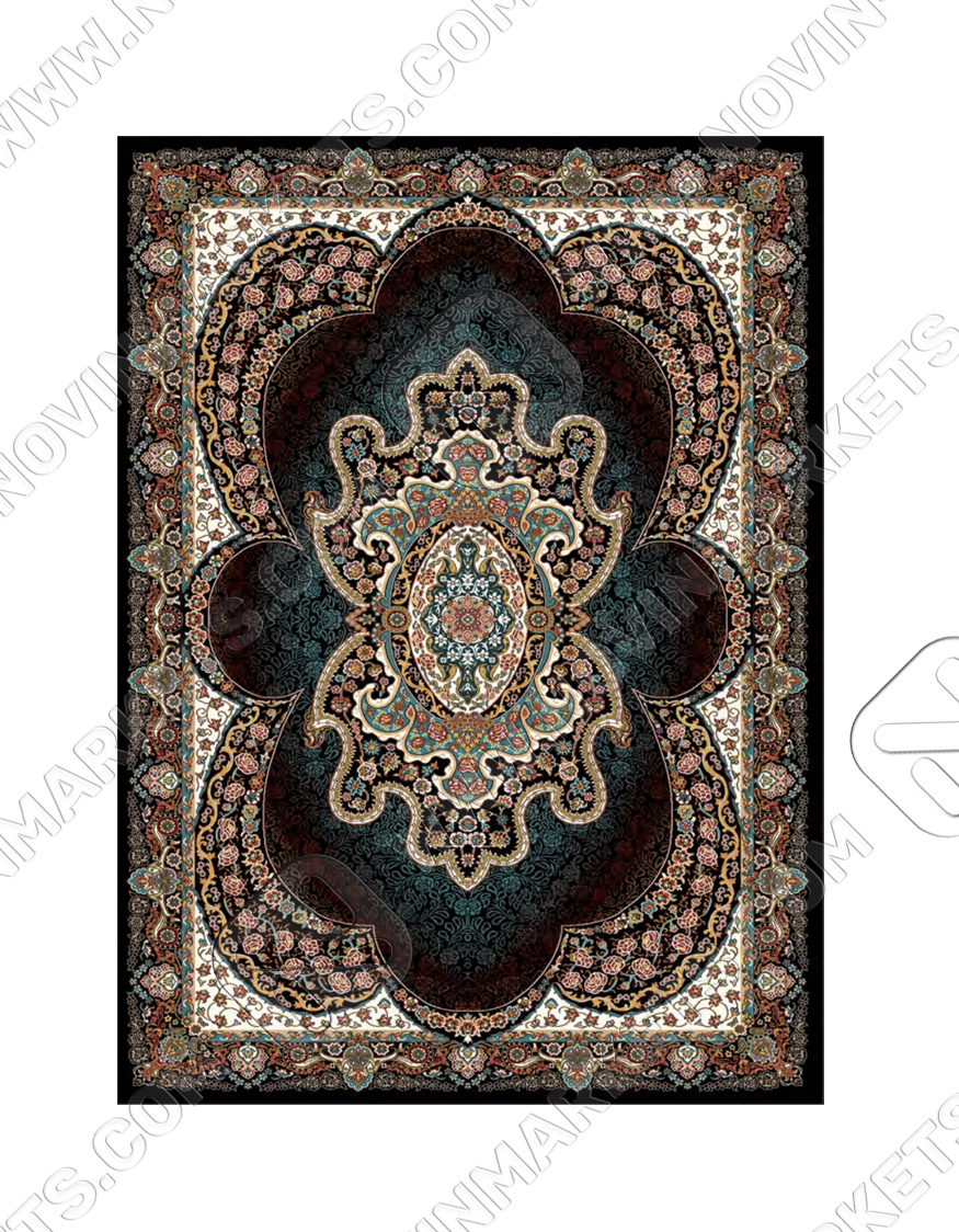 khatereh black قالی سلیمان کلکسیون ساینا طرح خاطره مشکی