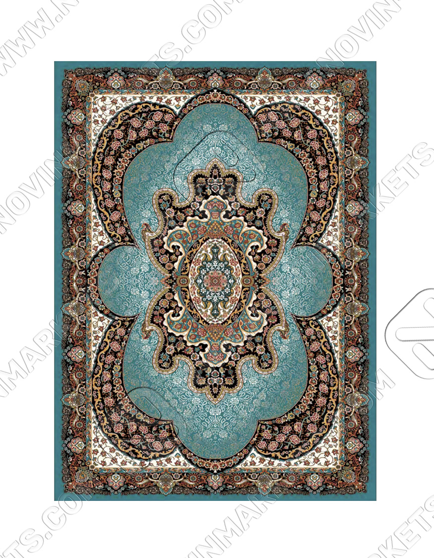 khatereh blue قالی سلیمان کلکسیون ساینا طرح خاطره آبی