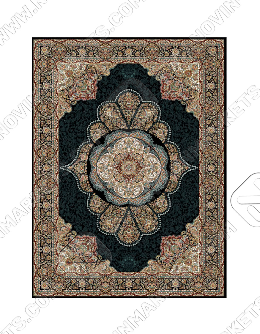khorshid black قالی سلیمان کلکسیون ساینا طرح خورشید مشکی