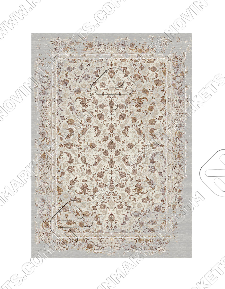 قالی سلیمان کلکسیون لوتوس کد LO07 BEIGE 4072