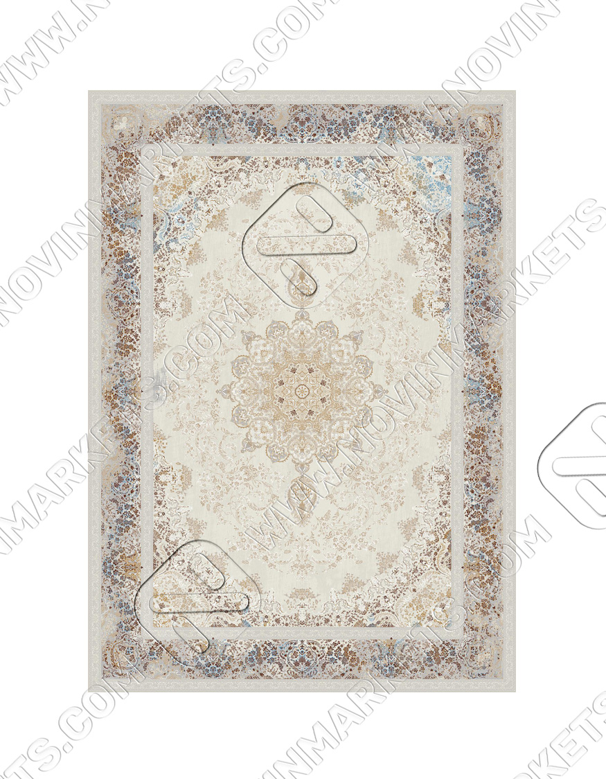 قالی سلیمان کلکسیون لوتوس کد LO08 BEIGE 4072