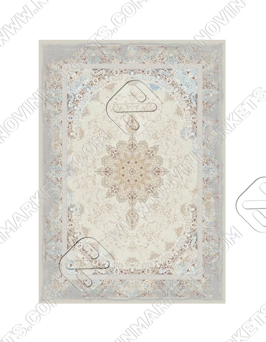 قالی سلیمان کلکسیون لوتوس کد LO08 BEIGE 4075