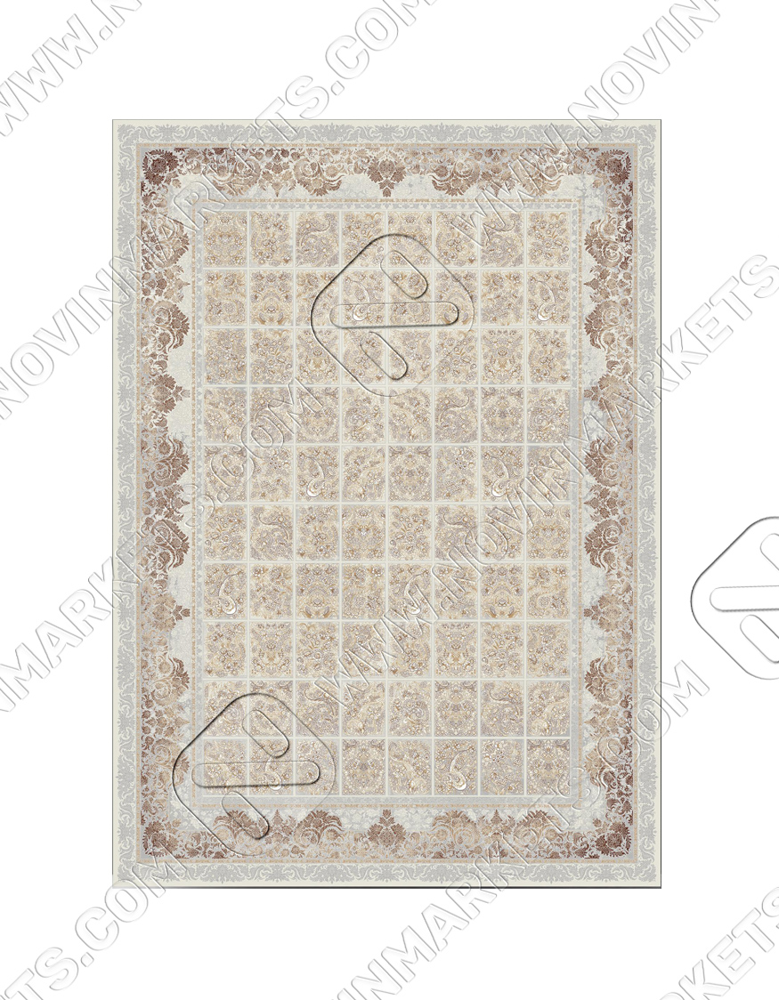 قالی سلیمان کلکسیون لوتوس کد LO12 BEIGE 4072