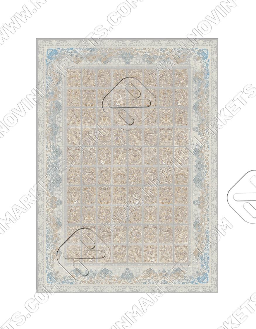 lo12 gray 4073 قالی سلیمان کلکسیون لوتوس کد LO12 GRAY 4073