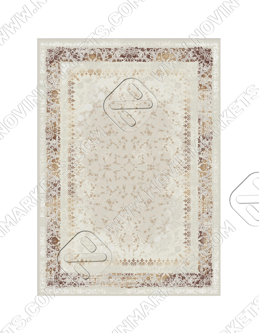 قالی سلیمان کلکسیون لوتوس کد LO13 BEIGE 4072