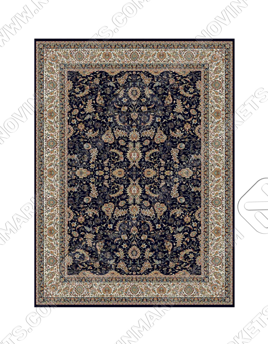 zarafshan black قالی سلیمان کلکسیون ساینا طرح زر افشان مشکی