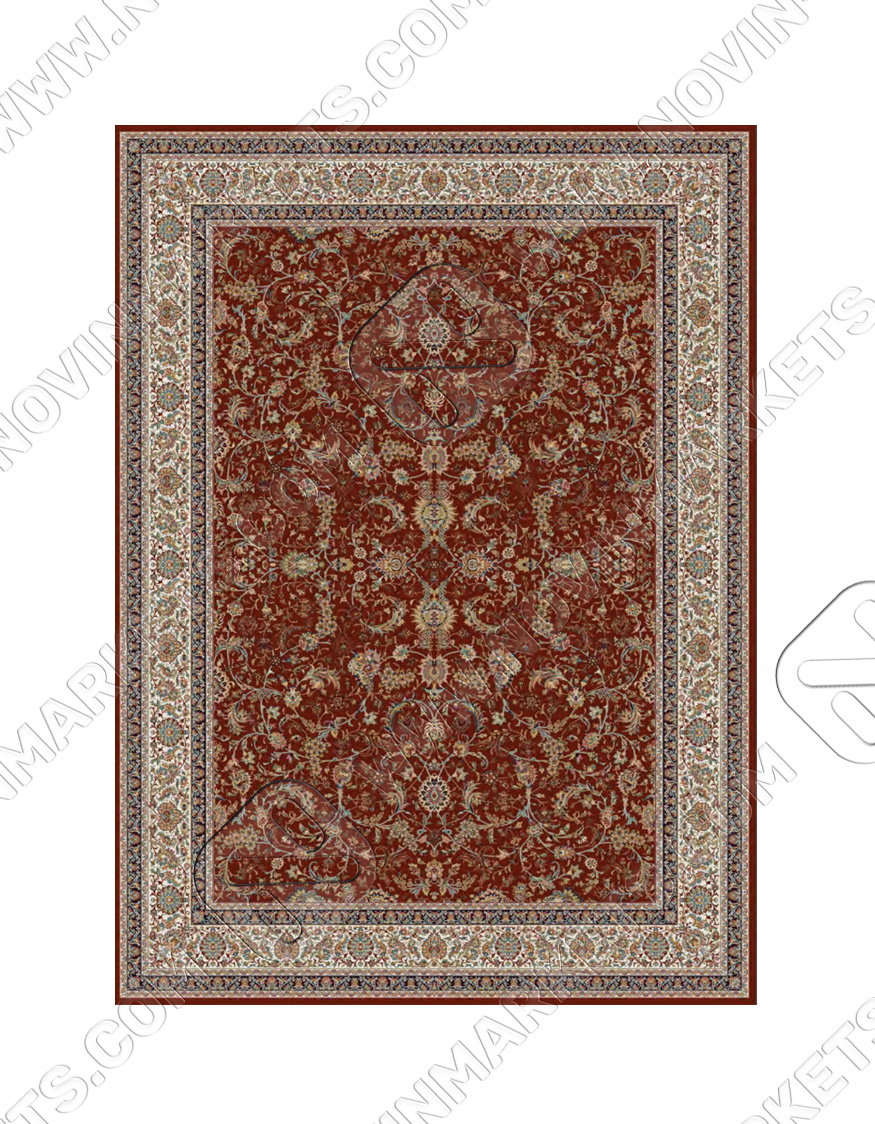 zarafshan dark red قالی سلیمان کلکسیون ساینا طرح زرافشان قرمز تیره