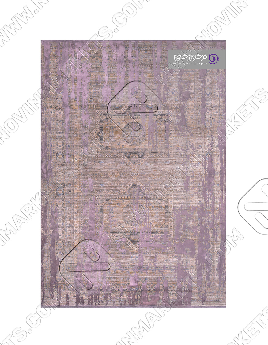 فرش بهشتی کلکسیون یونیک کد 8503 بنفش