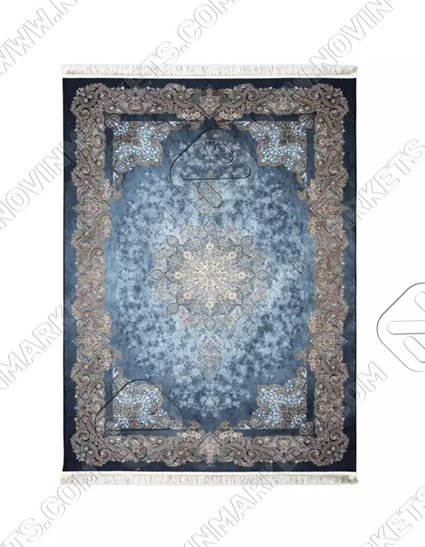 فرش محتشم طرح ساتین کد 2555034088 کله غازی