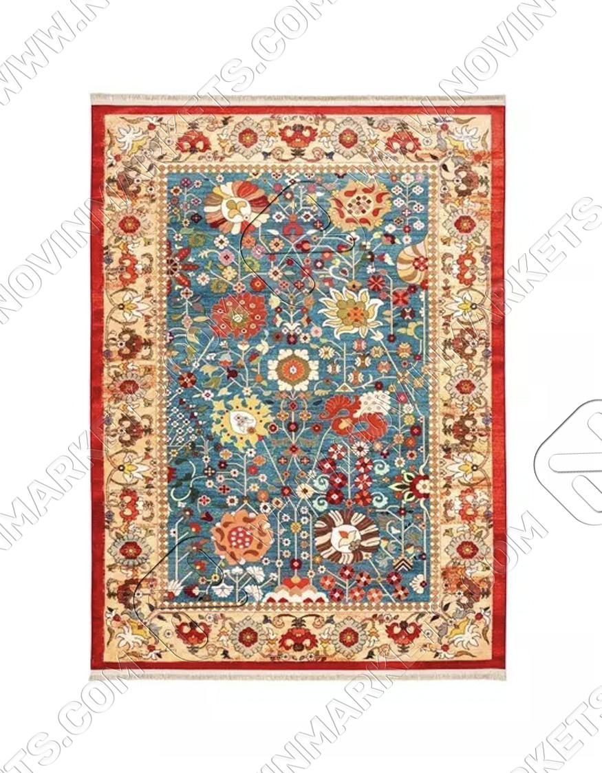 فرش محتشم سنتی کد 900403 سبز