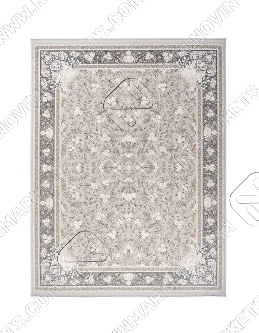 فرش محتشم کلاسیک طرح 1000012060 نقره ای