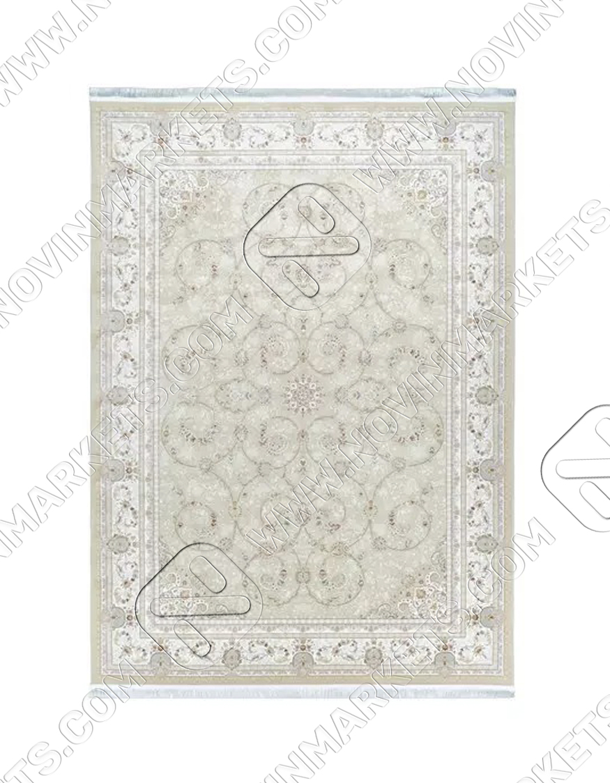 فرش محتشم کلاسیک طرح 10ES0030 بژ