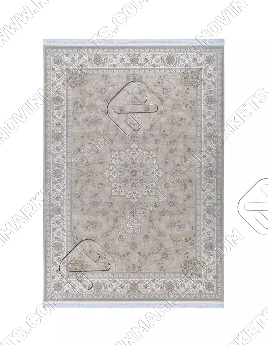 فرش محتشم کلاسیک طرح 10ES0060 بژ
