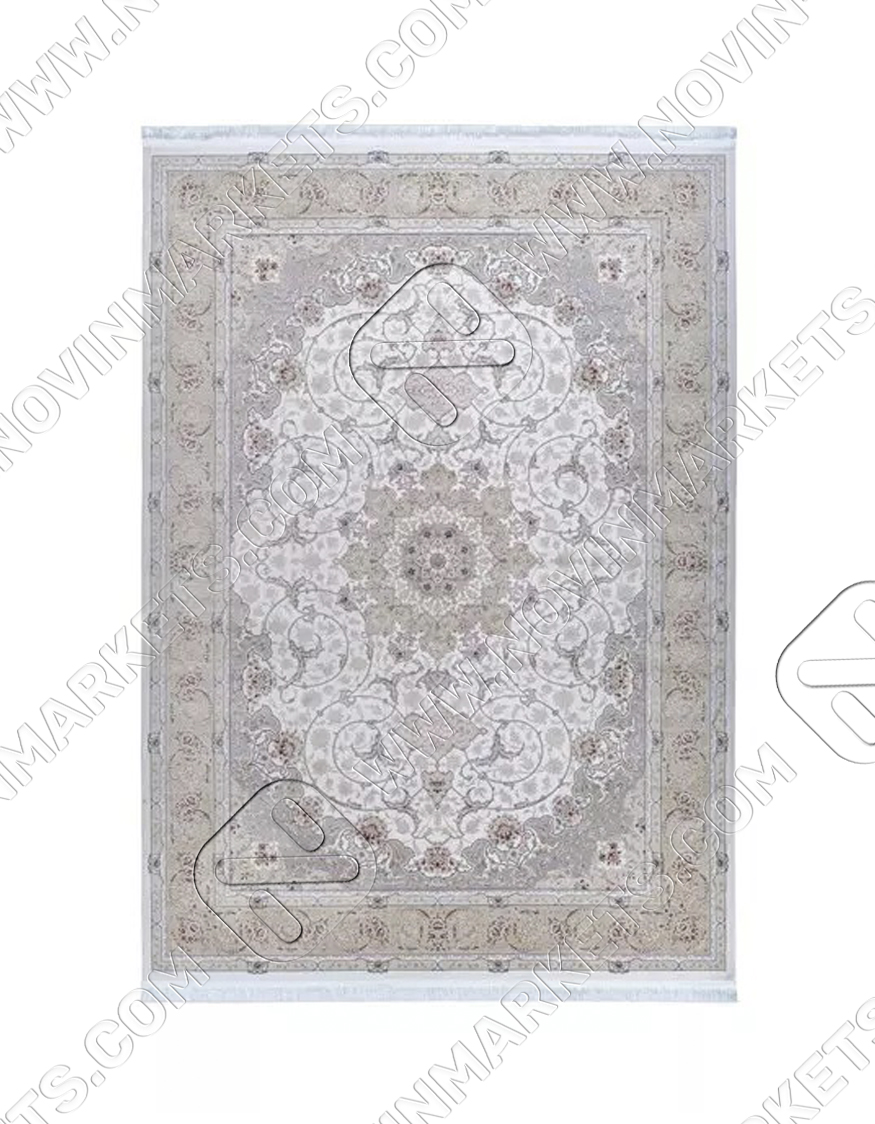 فرش محتشم کلاسیک طرح 10ES0100 کرم
