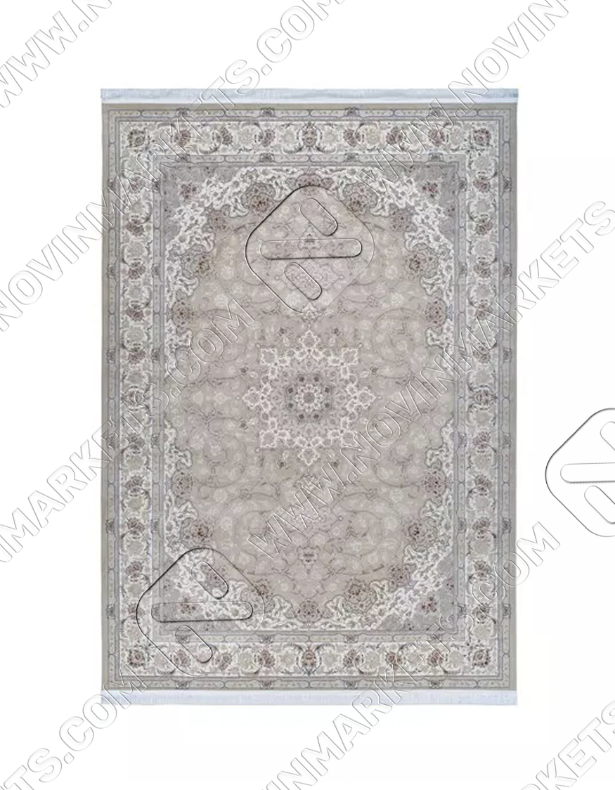 فرش محتشم کلاسیک طرح 10ES0140 بژ
