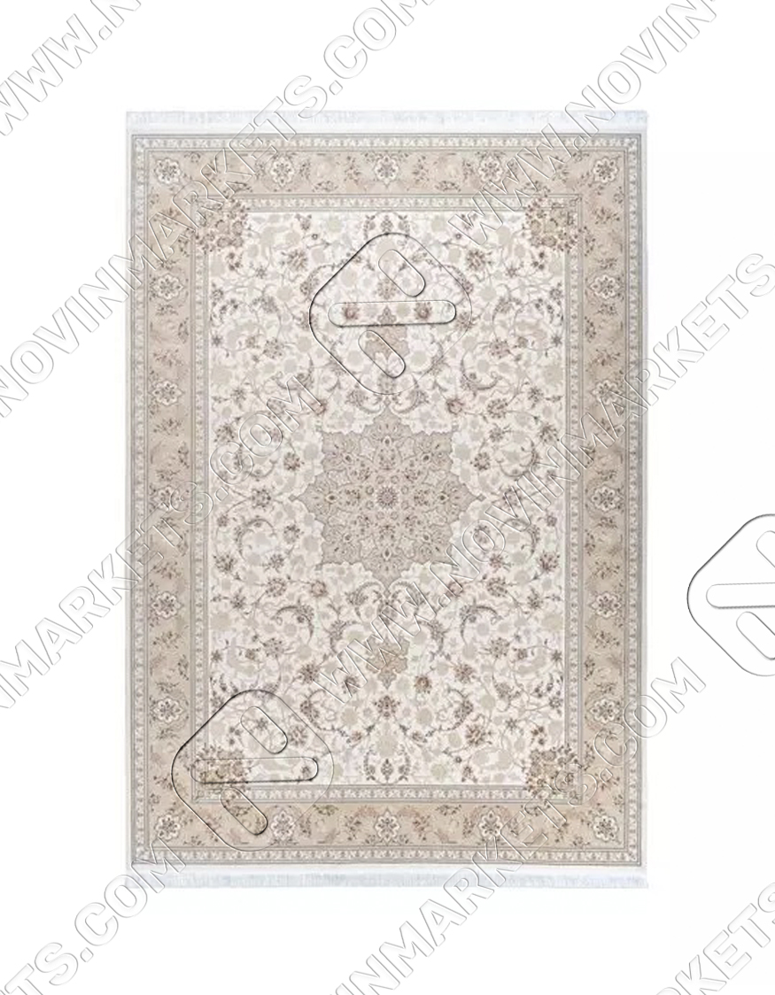فرش محتشم کلاسیک طرح 10ES0240 کرم