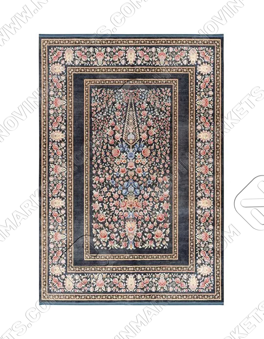 فرش محتشم طرح هلنا کد 25CS0290 طوسی