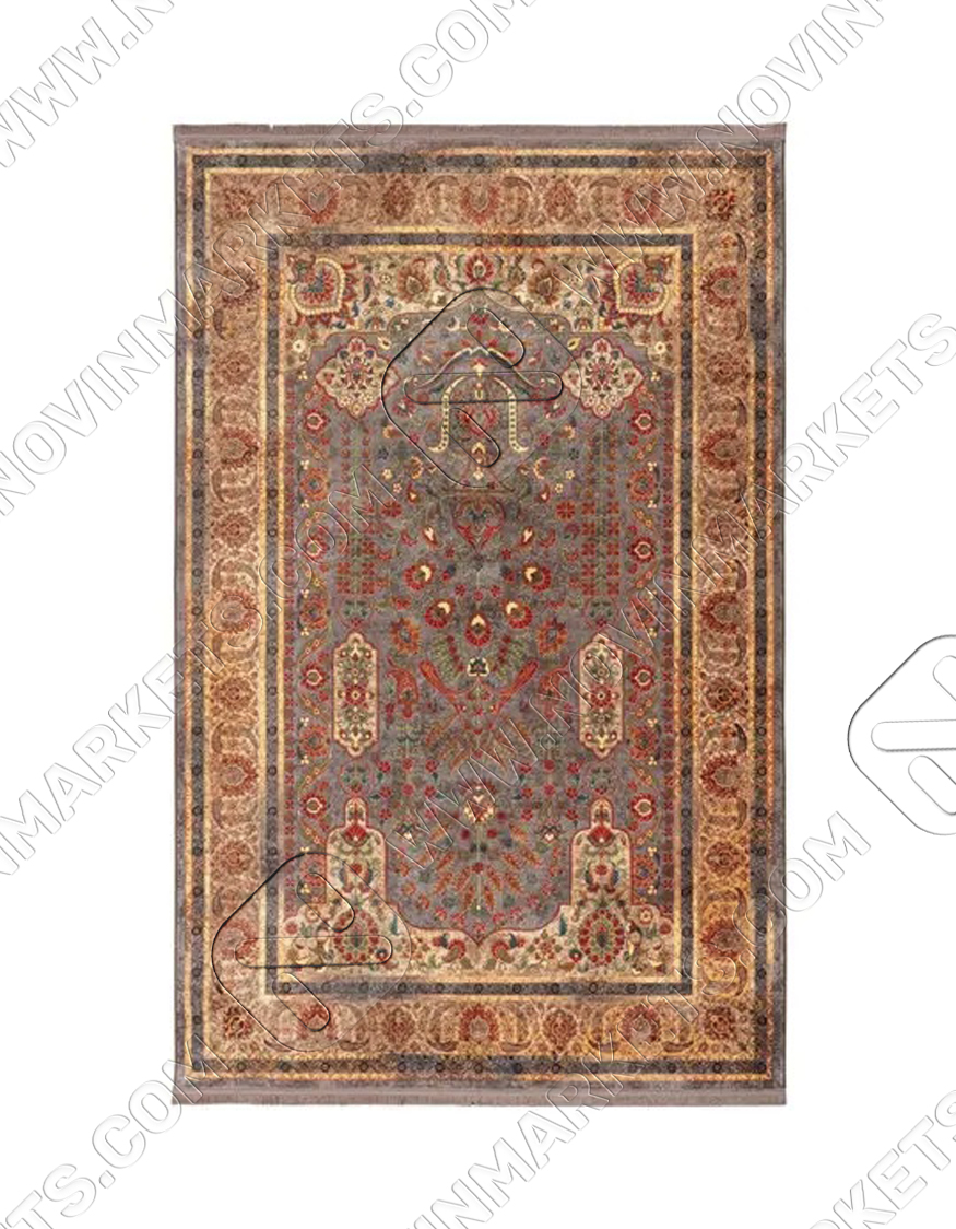 فرش محتشم طرح هلنا ۲۵NH0070 طوسی فرش محتشم طرح هلنا 25NH0070 طوسی